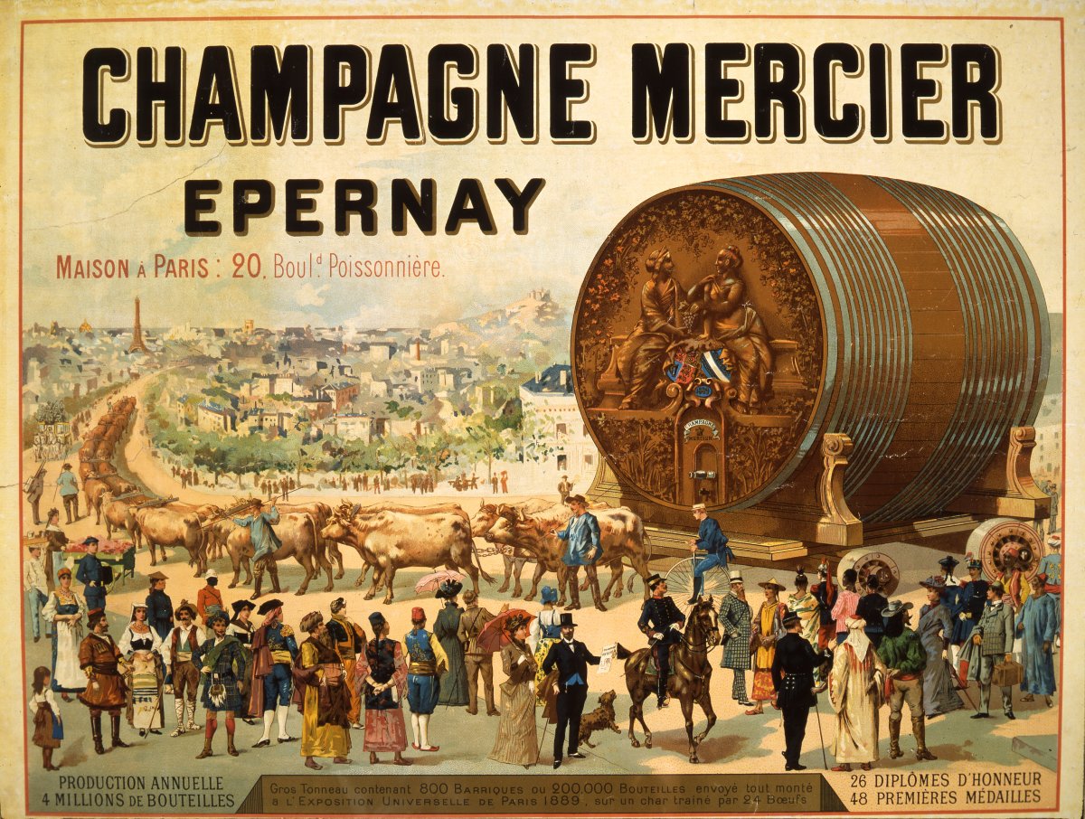 Résultat de recherche d'images pour "champagne mercier tonneau"